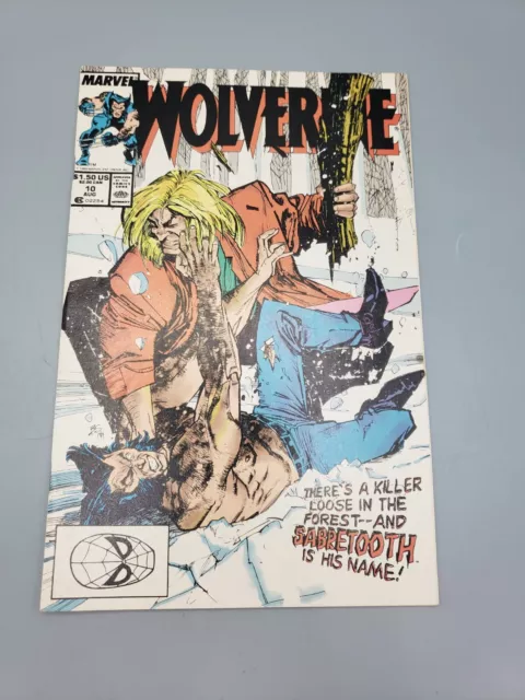 Wolverine Vol 2 #10 Aug 1989 24 Hours First Appearance Silver Fox Marvel Comic