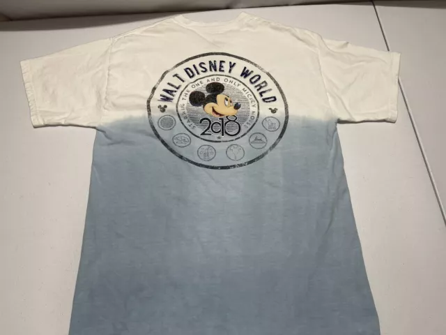 2018 Walt Disney World Theme Park Mickey Mouse Tye Dye Tshirt Men's Size Medium
