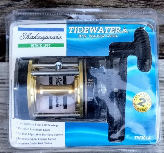 SALTWATER FRESH WATER fishing reel shakespeare Tidewater 30L/20LB/330YDS-  TW30LA $89.99 - PicClick