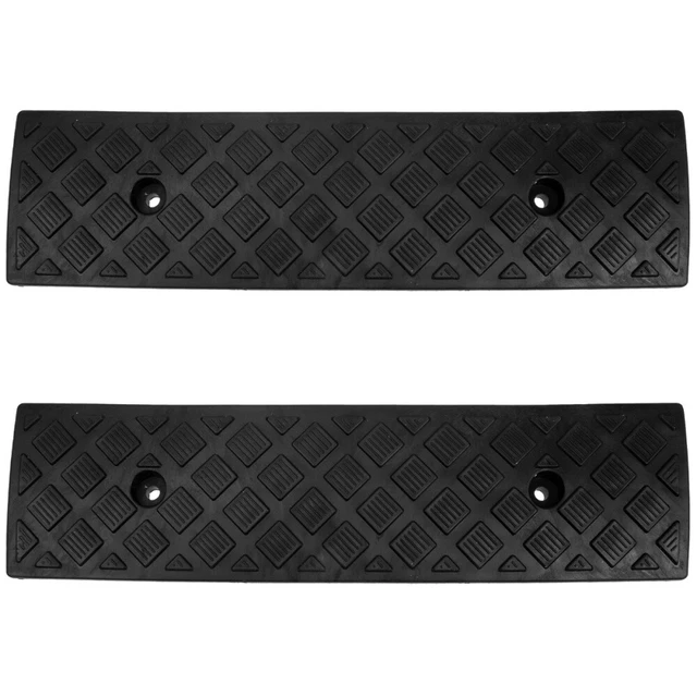 2 piezas rampas de bordillo de goma rampa de umbral rampa para coche de acceso