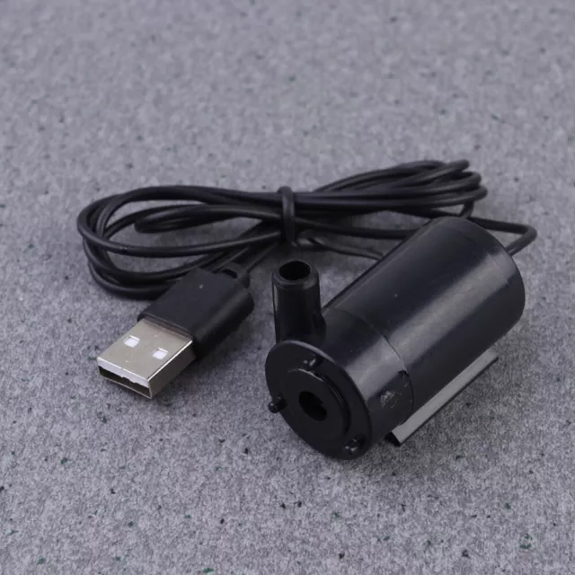 Pompa acqua sommergibile - Pompa DC USB per stagno serbatoio acquario (nero + bianco)