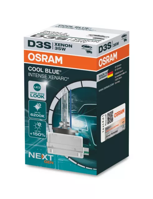 Osram D3S 12V+24V 35W PK32d-5 XENARC COOL BLUE INTENSE NextGen. 6200K +150% 1...