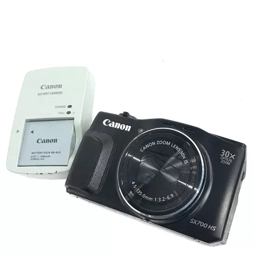 Canon PowerShot SX700 HS Digital Camera Black English Language used w/charger