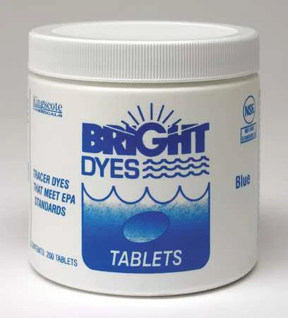 Bright Dyes 101105 Dye Tracer Tablet,Fl Blue,Pk200