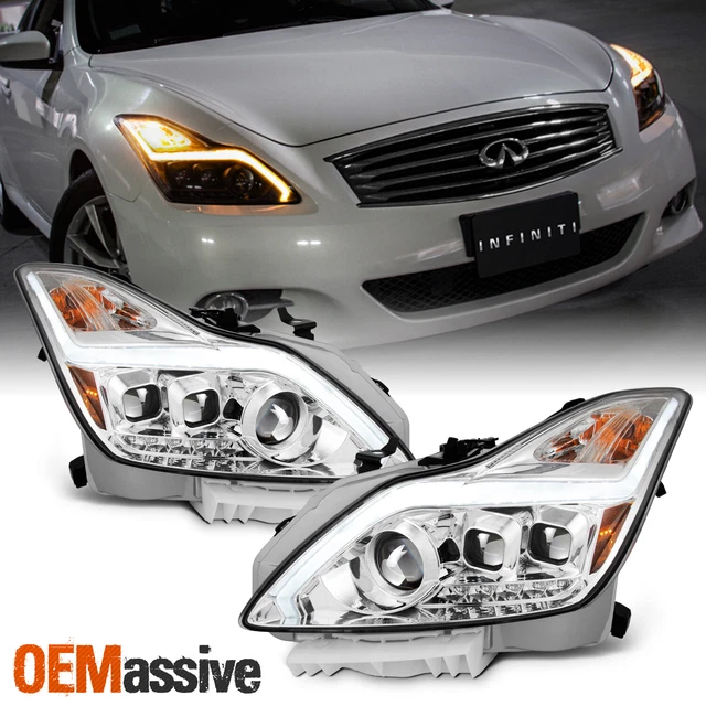 Fits 2008-2015 G37 / Q60 Coupe "Switchback" LED Turn Signal Projector Headlights
