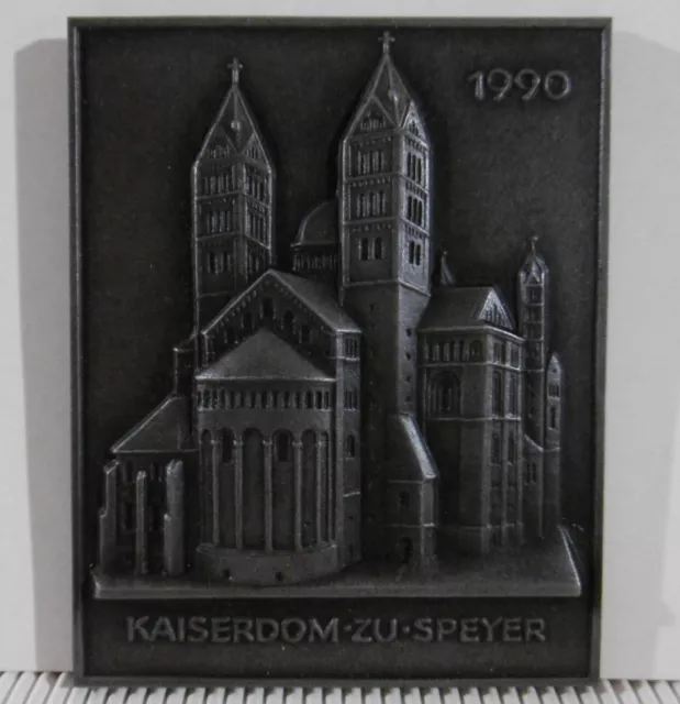 Kunstguss Buderus Kaiserdom zu Speyer 1990 Plakette,Wandbild