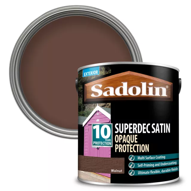 Sadolin Superdec Satin / Gloss Opaque Wood Protection - All Colours - All Sizes