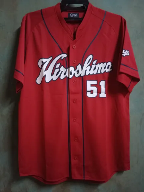 Mizuno Japan Hiroshima Carp Baseball Home High Quality Knit Jersey Suzuki  Seiya