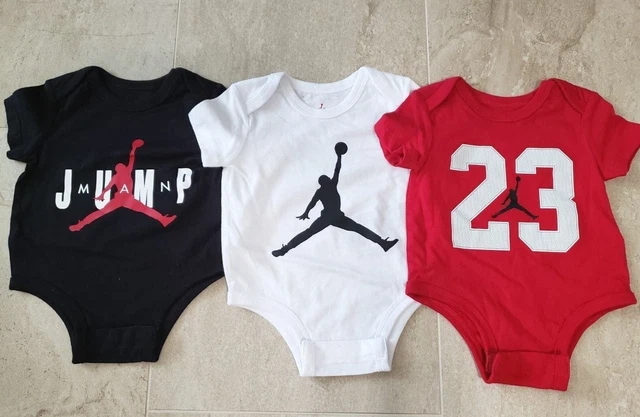 Jordan Nike Baby Boy 3 Month Short Sleeve One Piece Coverall Set Bodysuit
