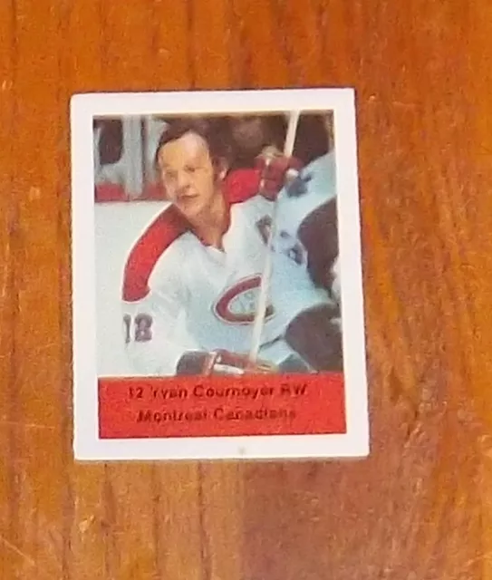 loblaws nhl action players 1974 -75 stamp yvan cournoyer