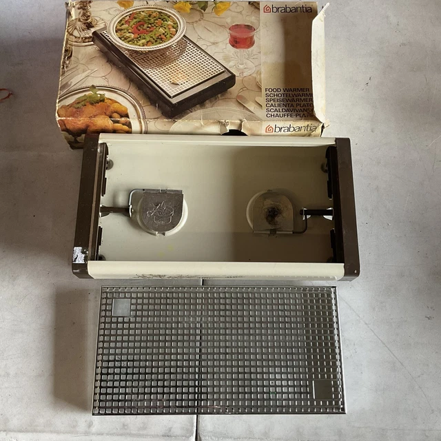 Soporte para servir calentador de alimentos clásico Brabantia 2 quemadores en caja