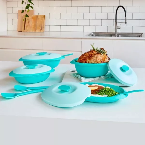 Tupperware Blossom Microwaveable Serveware Paradise (4 piece)