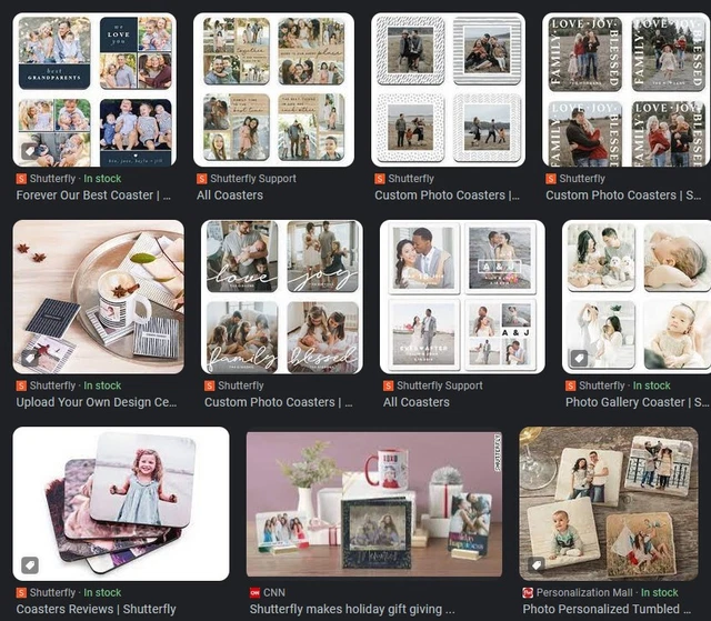 Shutterfly Coasters Code Exp. 11.30.23