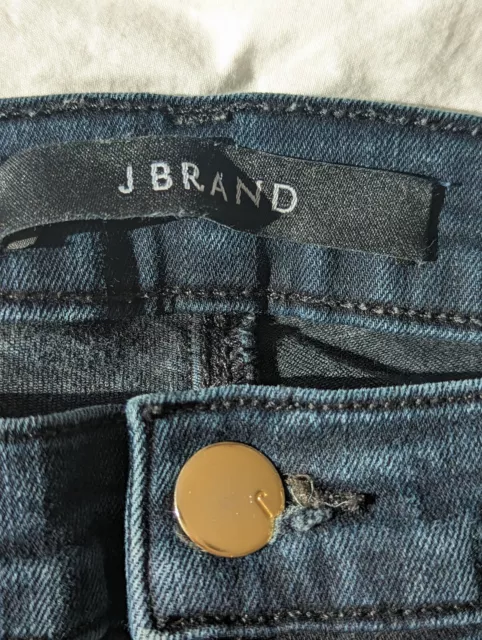 J Brand Jeans Womens 28 Stacked Bluebird Dark Blue Stretch Skinny Mid Rise 3