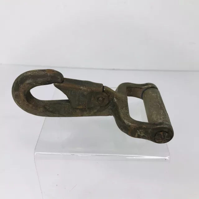 Vintage / Antique Carabiner Snap Hook Winch Roller Tie Down Strapping