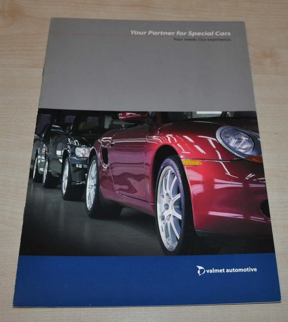 2001 Valmet Automotive Porsche Boxster Brochure Prospekt EN