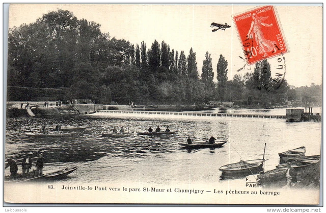 94 JOINVILLE LE PONT - les pecheurs au barrage