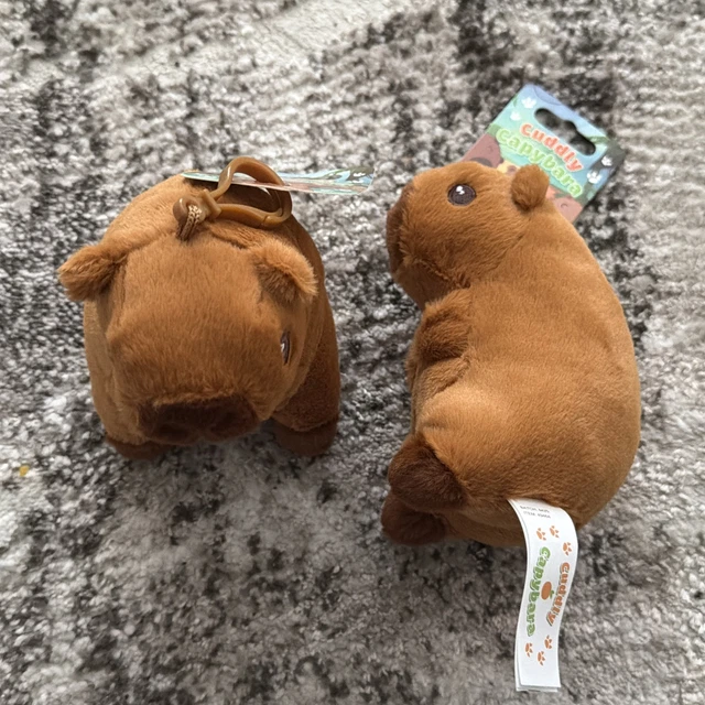 CUDDLY CAPYBARA PLUSHIE with Clip On Lovely Soft Cute Plushie Gift Xmas ...