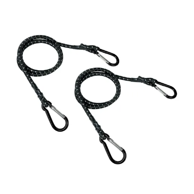 Lampa Snap-Hook, coppia corde elastiche con moschettoni in alluminio