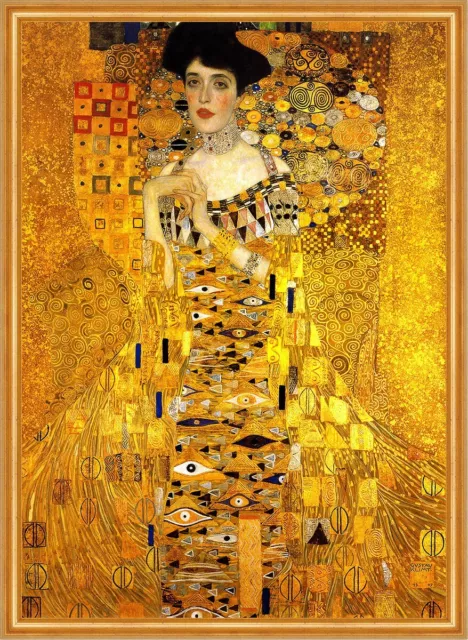 Adele Bloch-Bauer I Goldene Kernmotiv Jugendstil Ornamentik LW Klimt A2 005