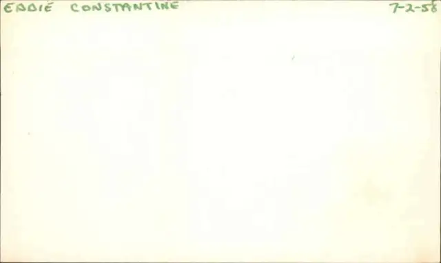 Eddie Constantine D.1993 Actor Signed 3" x 5" Index Card 2