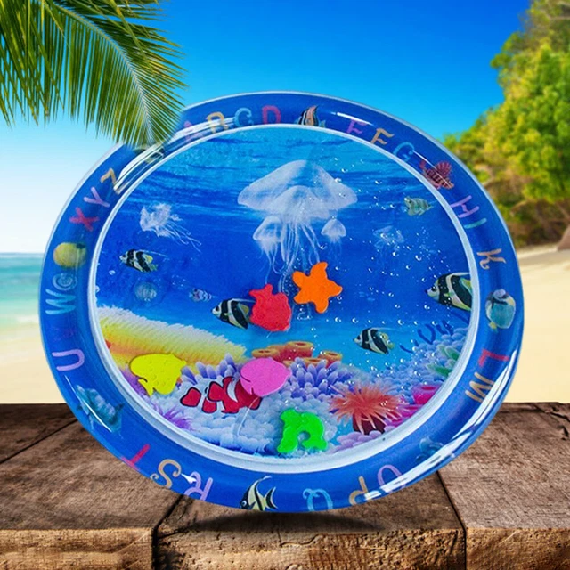 Foldable Marine Fish Water Mat Durable PVC Jellyfish Kids Pad for Child Toddlers