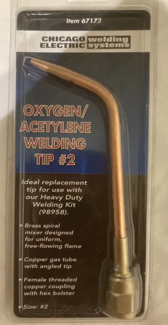 Chicago Electric 67173 Oxygen/Acetylene Welding Tip #2