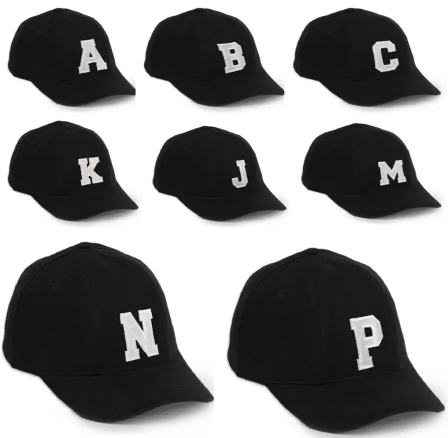 Children School Baseball Cap Boy Girl Adjustable Snapback Kids Black Hat Letter