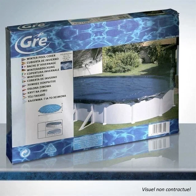 Bâche De Piscine Ovale - Protection Imperméable Renforcée Pour Piscine Hors Sol, Avec Kit De Fixation (Plusieurs Tailles)