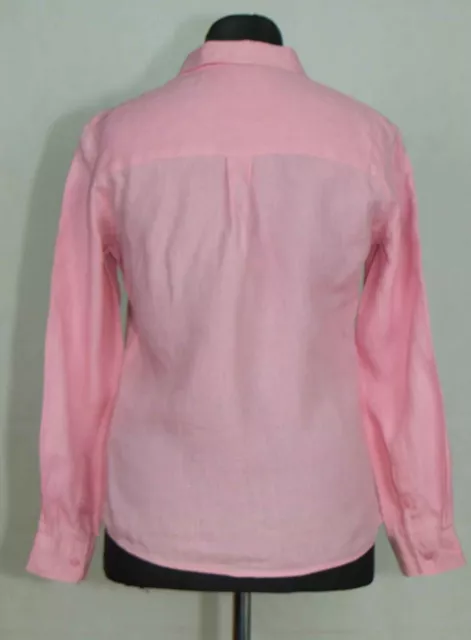 - Blusa Camisa Mujer Marks And Spencer 100 % Lino Talla Uk 10 Gc #../ 2