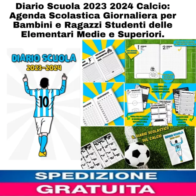 Diario Scuola 2023/2024 Napoli: Agenda Scolastica Giornaliera Elementari Medie S