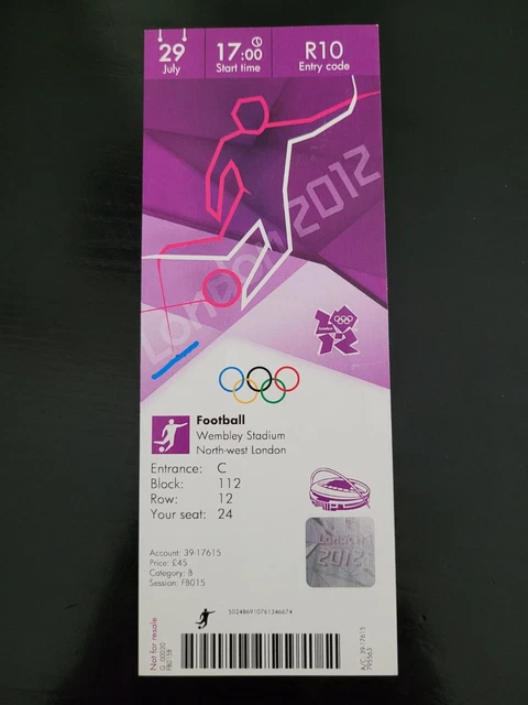 BILLET DES JEUX OLYMPIQUES DE MOSCOU 1980