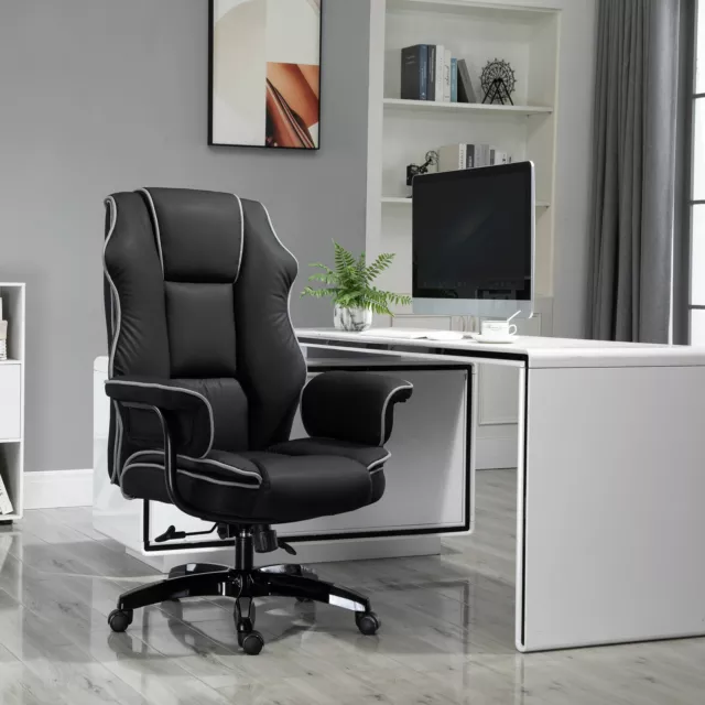 Vinsetto Ergonomischer Bürostuhl mit Wippfunktion Drehstuhl höhenverstellbar