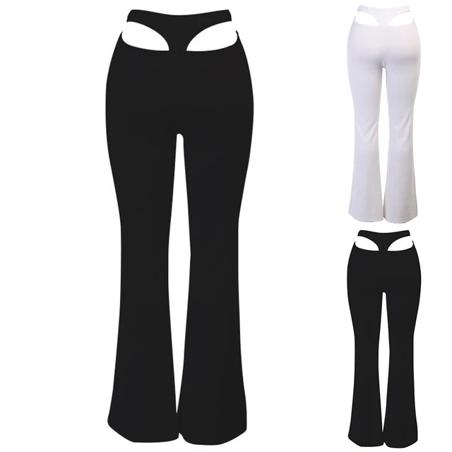 Hosen Weiblich Yoga-Hose Bequeme Damen Hohe Taille Hose Karriere Lange Hose