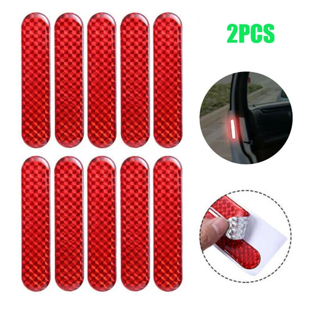 2*REFLECTIVE STRIP STICKERS Safety Mark Car Open Door Warning Decal ...