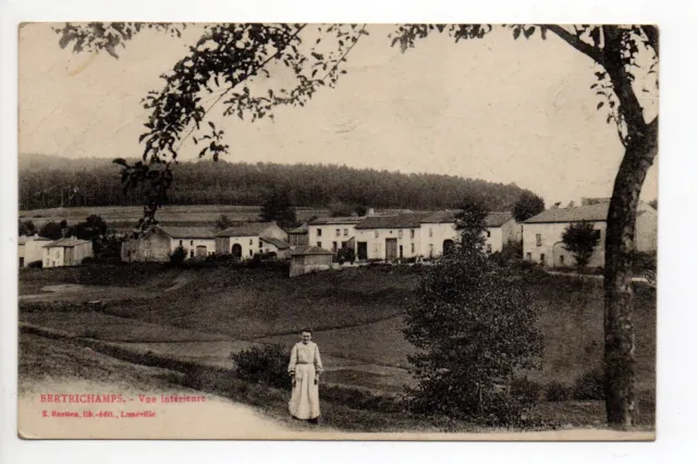 BERTRICHAMPS Meurthe et moselle CPA 54 village vue intérieure