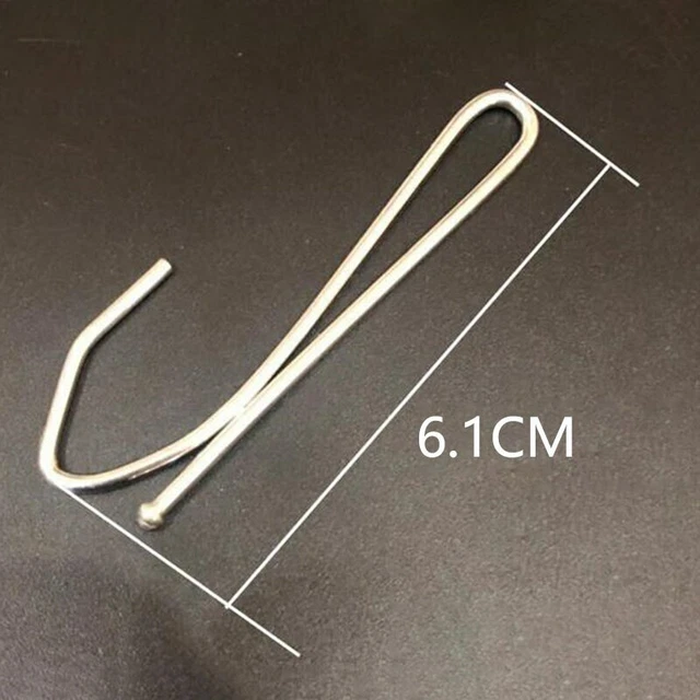10x Metal Curtain Clip Single Hooks Deep Pinch Pleat Prong Window Curtain Clamp