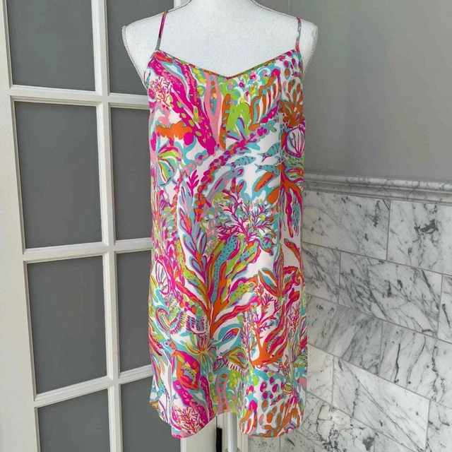Lilly Pulitzer Dusk Silk Dress Scuba To Cuba Size Small Lilly Pulitzer Dusk Silk Dress Scuba To Cuba Size Small