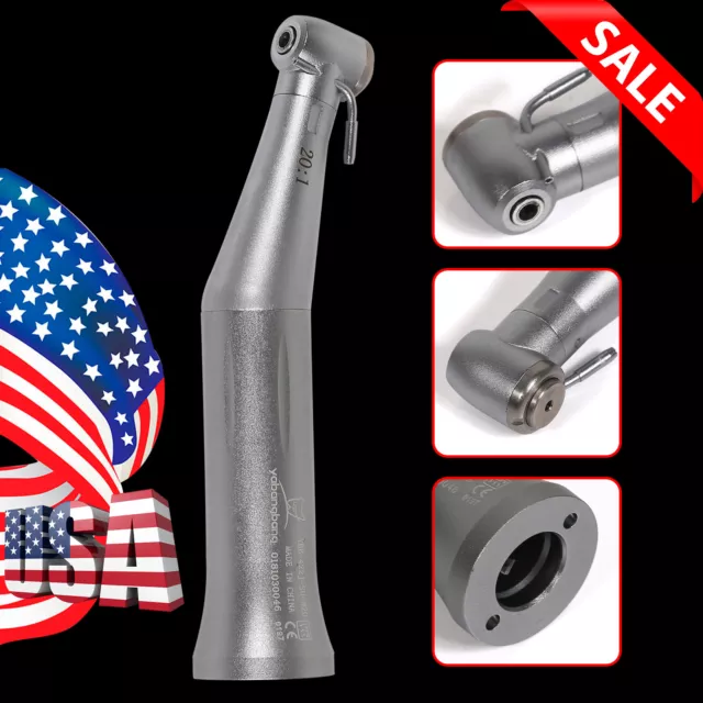 DENT Dental Implant 20:1 Reduction Contra Angle Push Button Surgical Handpiece