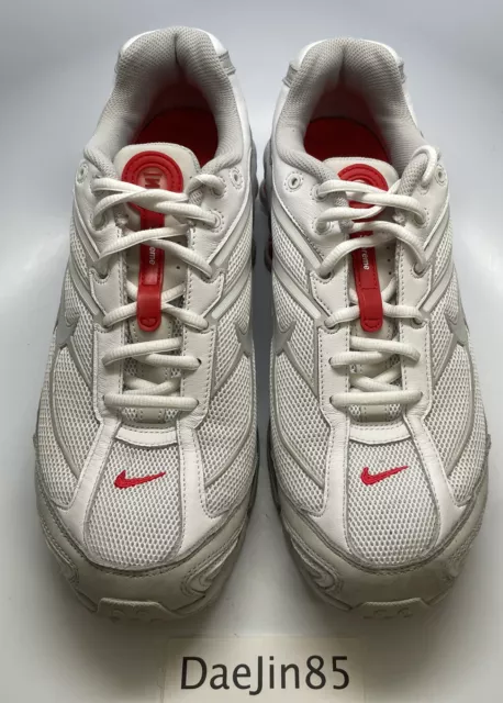 USADO NIKE SHOX Ride 2 Supreme Blanco Gris 2022 DN1615 100 TALLA