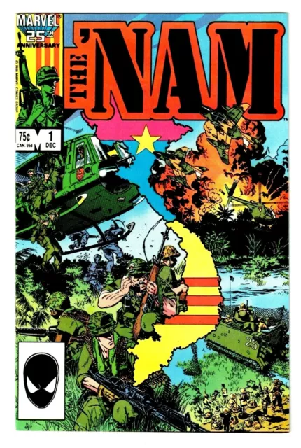 THE 'NAM #1 (NM-) 2nd Printing! Michael Golden Art! Marvel 1986 Vietnam War