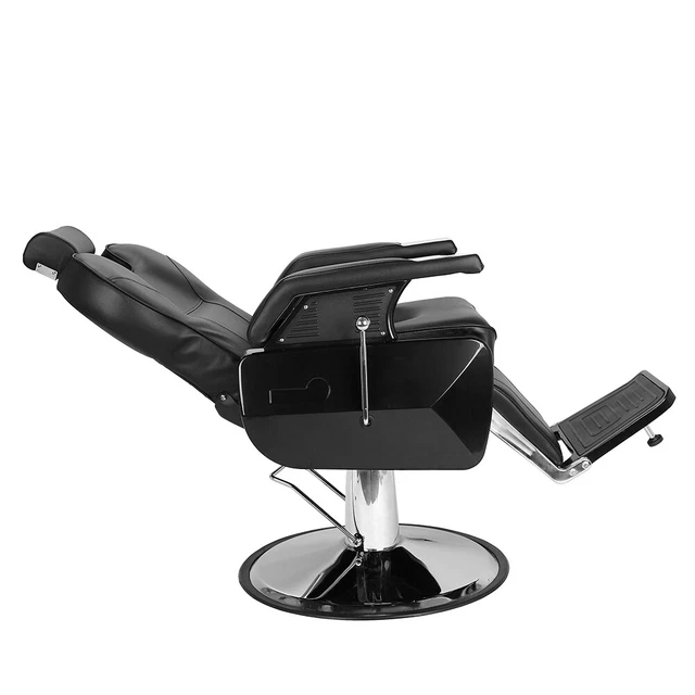 Premium Black Salon Chair for Barbers and Professionals - 8702A Model