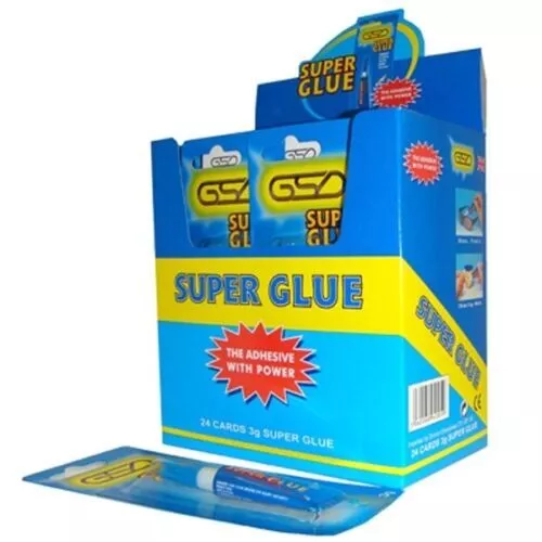 GSD Super Glue Extra Strong Premium Quality Adhesive Plastic Rubber Leather 3g