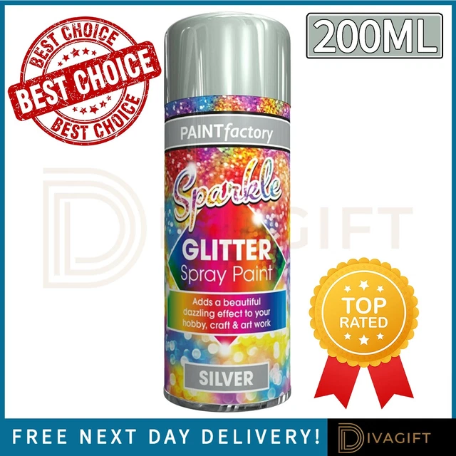 Metallic Glitter Spray Paints Sparkle Christmas Xmas Tree Decoration Spray New