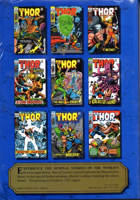 Marvel Masterworks Mmw Vol 112 "Mighty Thor Vol 08" Foil Variant Hc 2