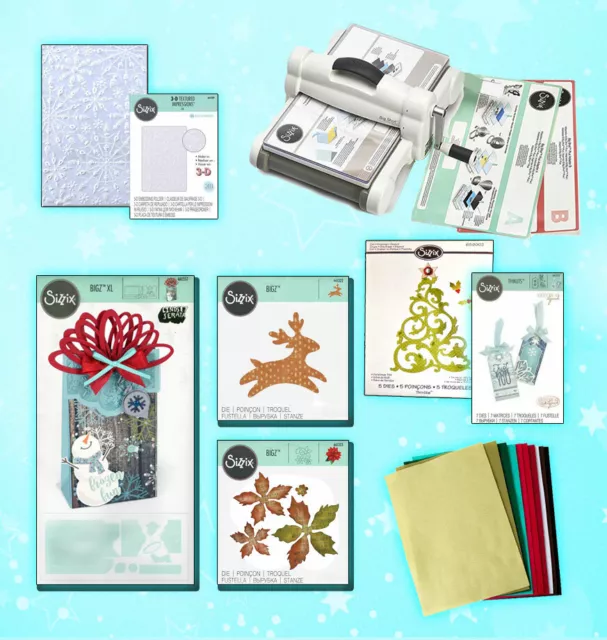 Sizzix Big Shot Plus Formato A4 Con Starter Kit Di Natale 🌟 Fustelle Incluse