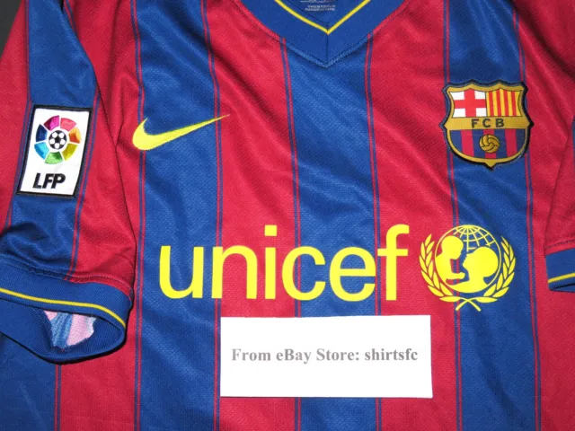 NEW 2009-2010 NIKE Authentic FC Barcelona FCB Jersey Shirt Kit Lionel ...