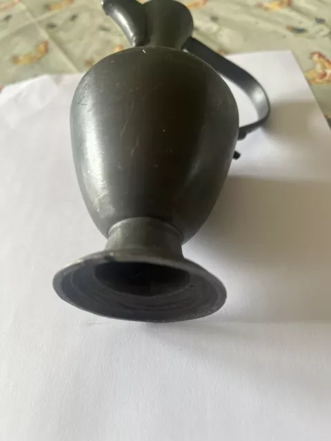 Vintage Prinknash Abbey Pottery Gunmetal Pewter Jug 3