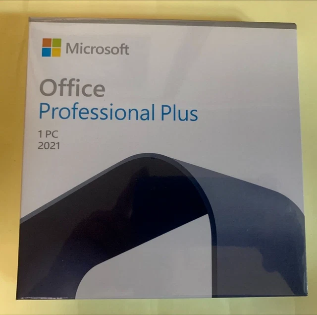 MICROSOFT OFFICE PROFESSIONAL Plus 2021 vente au détail 1 pièce