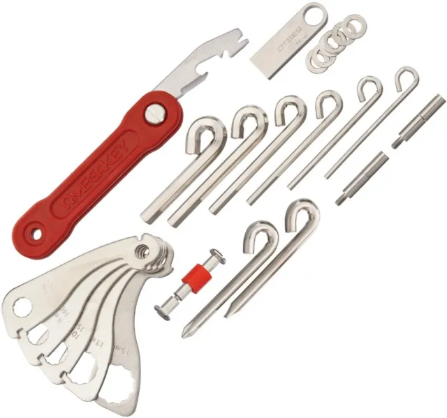 OMEGAKEY On-The-Road Multi-Tool Swiss Army-Style Key Holder That Is Customizable